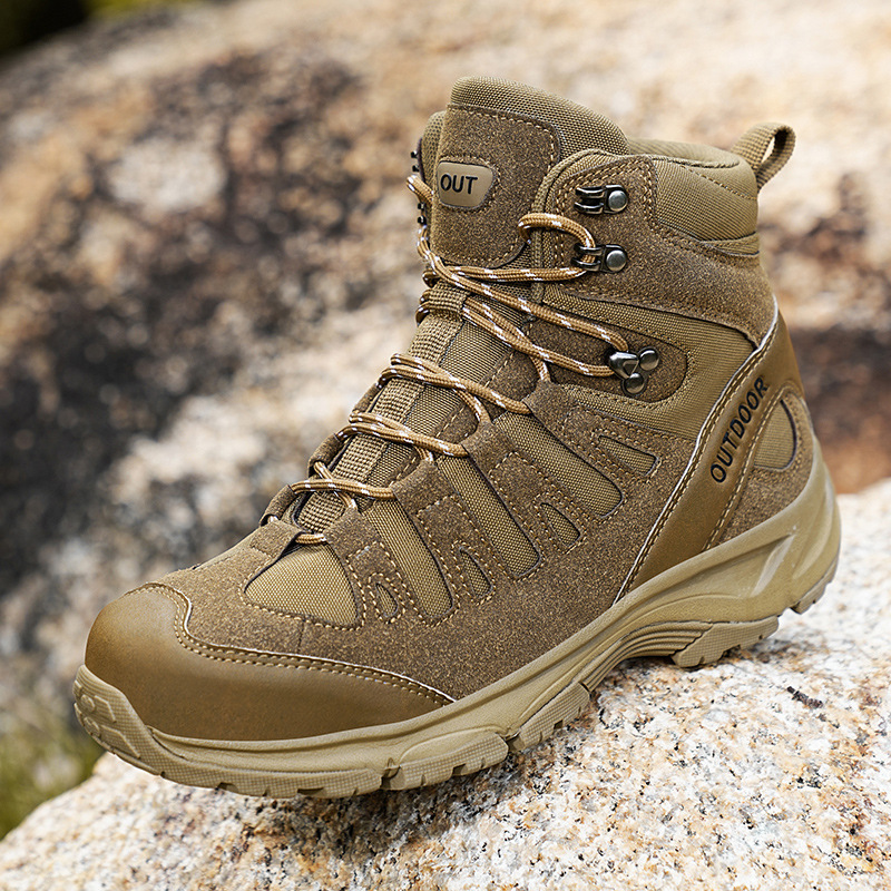 Botas militares, zapatos de combate transfronterizos para hombres, zapatos de entrenamiento de campo, zapatos de montaña, zapatos de senderismo transfronterizos