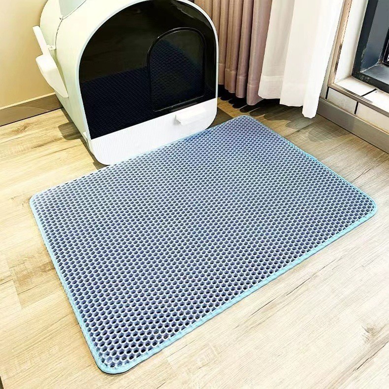 猫砂マット猫砂盆フィルター持ち出し防止猫砂超大型EVA二重ペット制御砂マット猫用品卸売り|undefined
