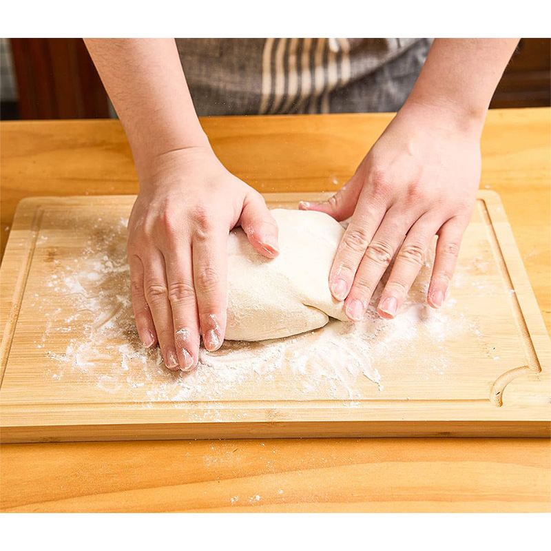 Traje de tabla de cortar de bambú tabla de cortar multifuncional con clasificación de soporte tabla de cortar tablero de corte de alimentos de frutas panel de amasado Placa de desayuno