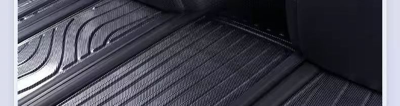 Toyota Sienna interior SI floor mats with fiber texture, 21-piece set, NATPE Via floor mats, EN carbon fiber, all-black model
