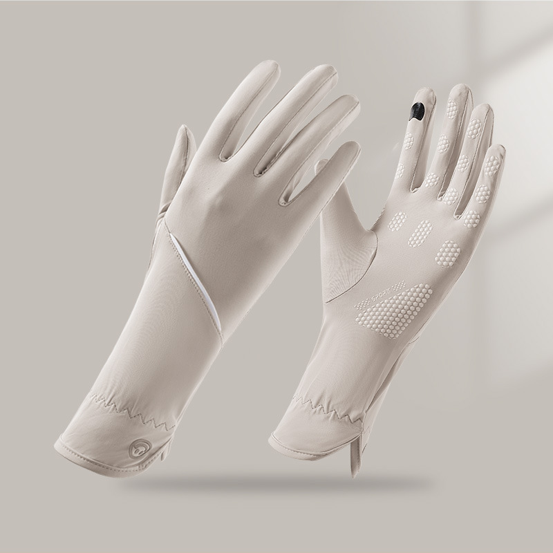 Guantes de protección solar de verano para mujeres anti-UV anti-deslizante delgado hielo al aire libre guantes de protección solar de hilo original image 17