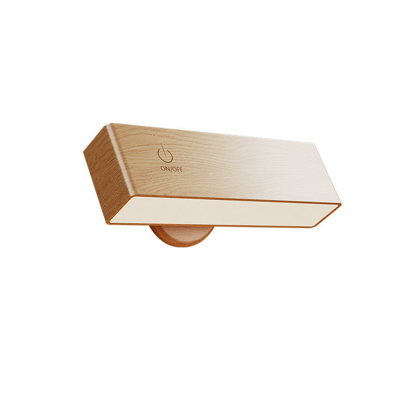 Magnetic wooden sconce for bed, lantern, wall lights for corridor for living room