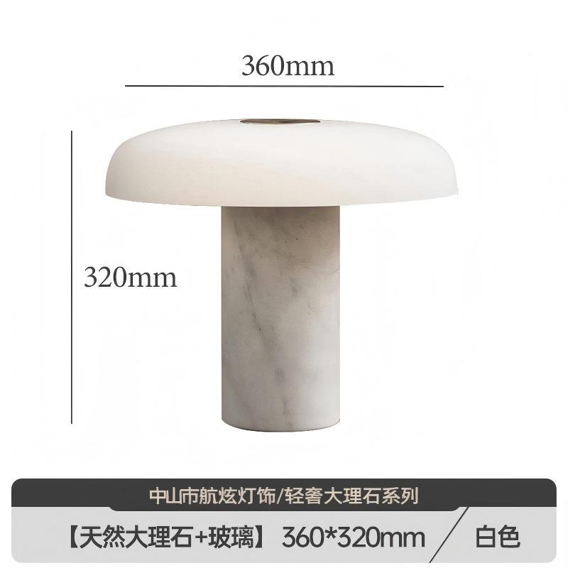 Diseñador de interiores de mármol de piedra de cueva natural moderno minimalista decoración de dormitorio de hotel residencial lámpara de escritorio de vidrio forjado