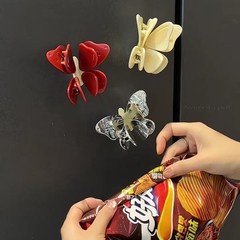 蝴蝶封口夹家用创意高颜值磁吸贴可爱零食密封夹厨房食物封口神器