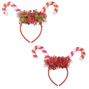 Cross-border Christmas luminous crutch headband holiday dance party performance headdress LED Christmas dress up props accessories
