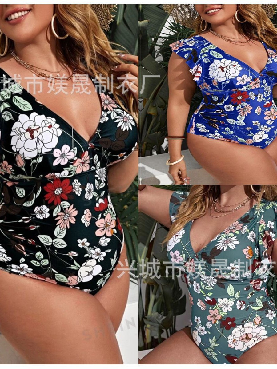 2025 yil yangi kross-border katta o'lcham mahkam bikini yüzish kiyimi