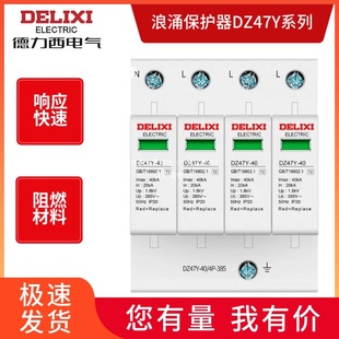 Delixi Surge Protector Dz47Y4P20Ka Surge Arrester 2P40Ka65Ka Household Surge Protector