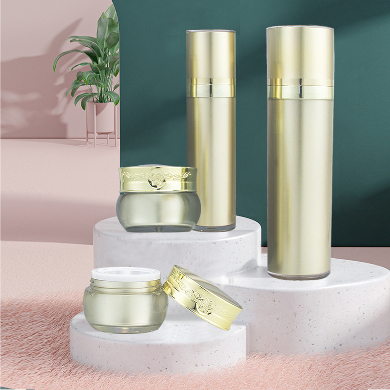 新款珠光白亚克力瓶子 按压泵头膏霜真空瓶 补水喷头乳液分装瓶