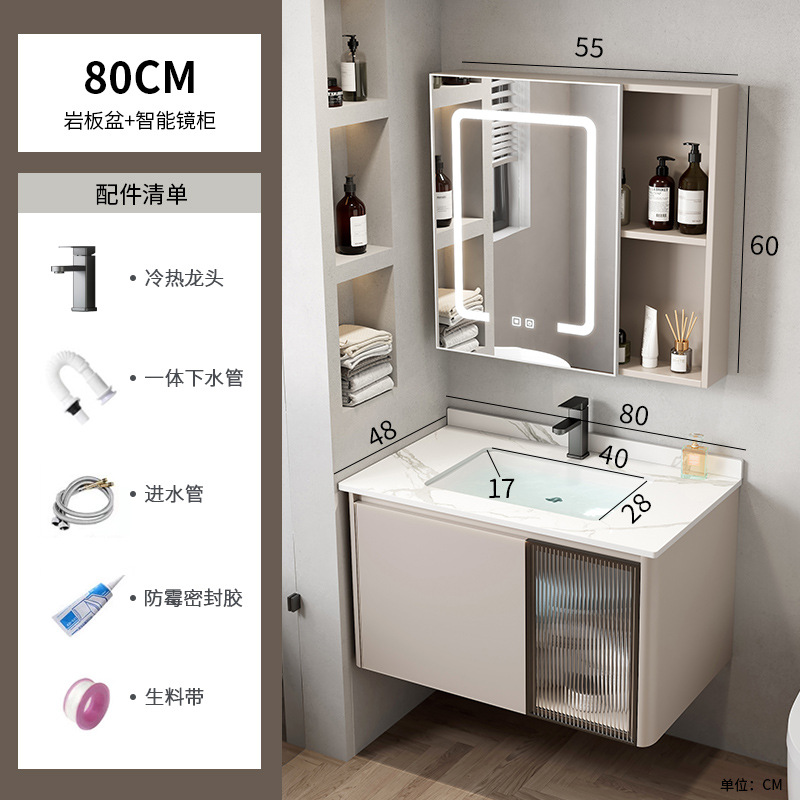 Espacio de aluminio cuarto de baño combinación Hotel Roca Placa de lavado integrado mesa de lavado baño lavabo cuenca transfronteriza