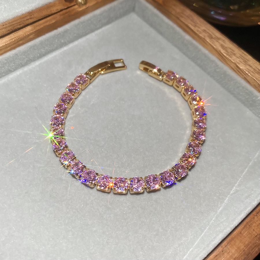 Pulsera de flores cuadrada geométrica de piedra de silicio lujosa pulsera de alta calidad temperamento exquisito personalidad joyas al por mayor