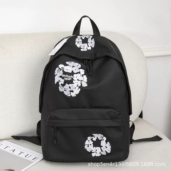 Rainbow Friends embroidered backpack, a cute and casual travel backpack for teenage girls