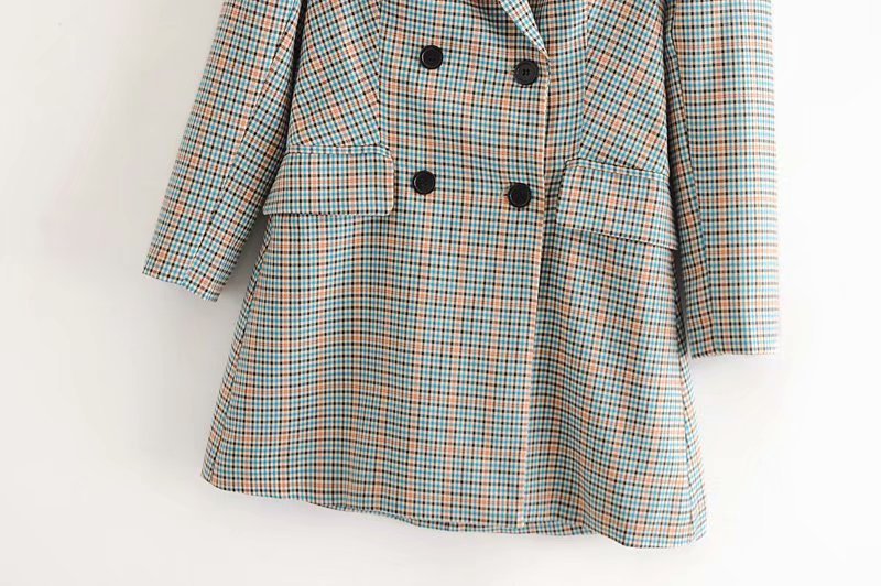 new waist slimming long-sleeved plaid suit skirt  NSAM36340