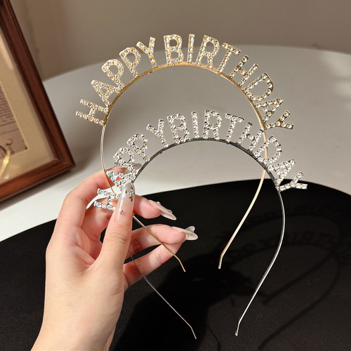 Elegant and Luxurious Hairstyle Accessories for Birthday Party: European and American Stylized Hair Bands with 