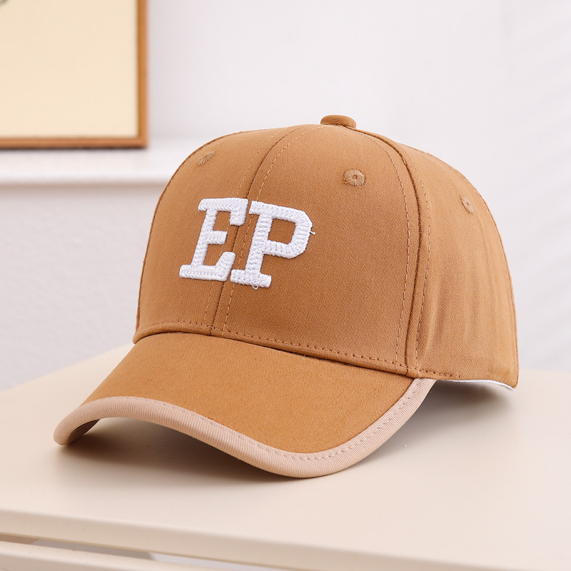 Sombrero de béisbol de primavera y otoño letras coreana para niños sombreros de boca de pato para hombres y mujeres sombreros de sombreros para bebés