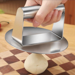 Stainless Steel Hand-Pressed Plate Thick Iron Plate Squid White Bun Sesame Cake Commercial Press for Dumpling Wrappers with Free Shipping