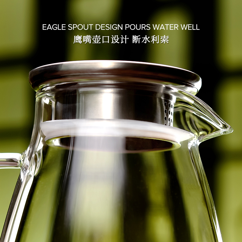 CSF9家用耐热耐高温冷水壶大容量玻璃凉水壶白开水装水