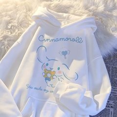 American Street Hooded Sweatshirt for Girls - 2024 Autumn/Winter New Cartoon Print Sweatshirt Loose Matchy Matchy Jacket