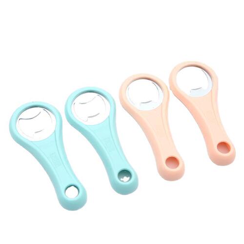 Jingzhimeng simple plastic stainless steel bottle opener beer opener beverage can opener household creative bottle opener to open wine