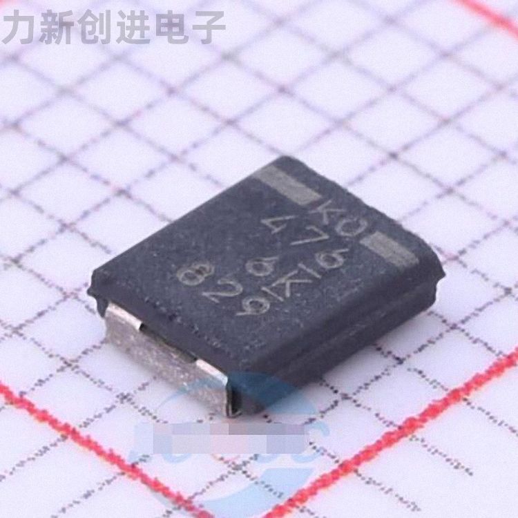 T520T476M006ATE070描述47uF(476) ±20% 6.3V 钽电容