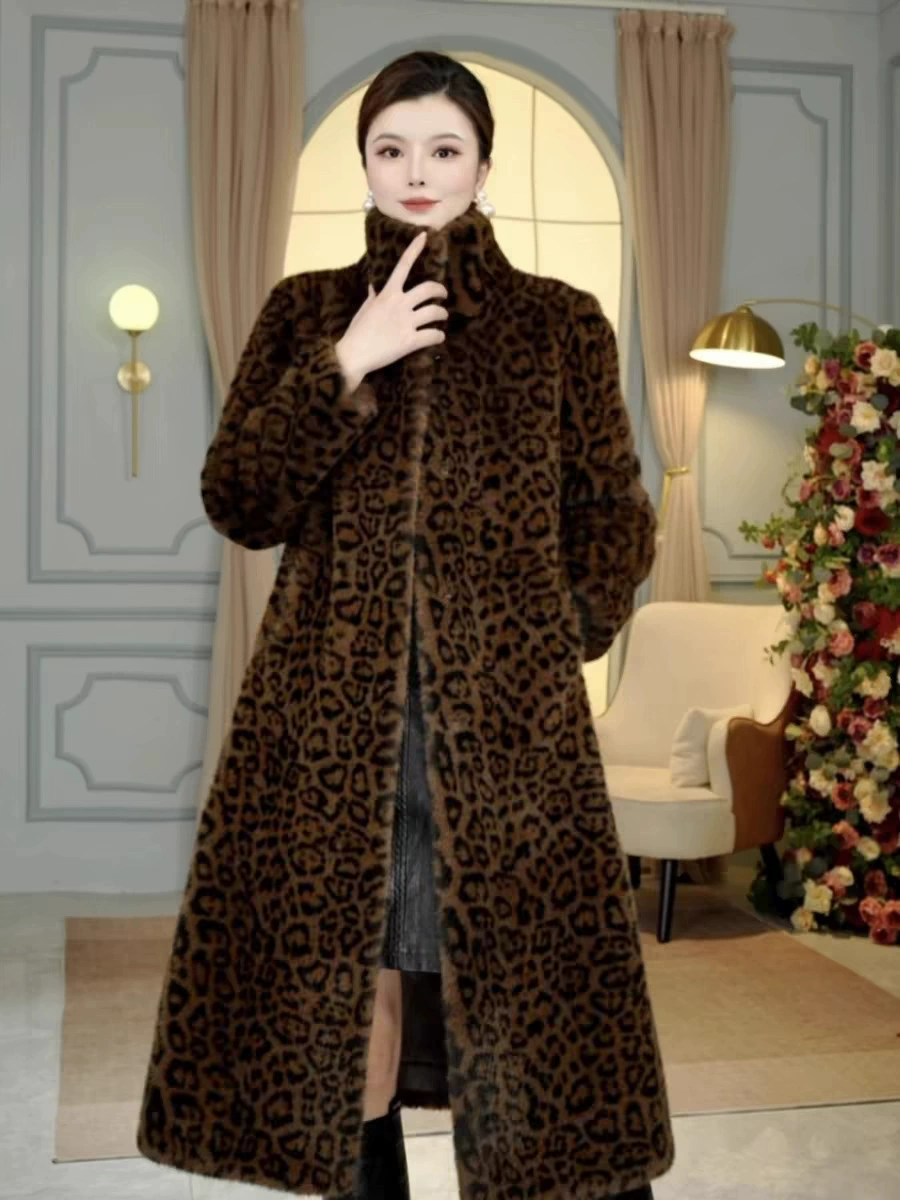 Long winter down jacket, coat