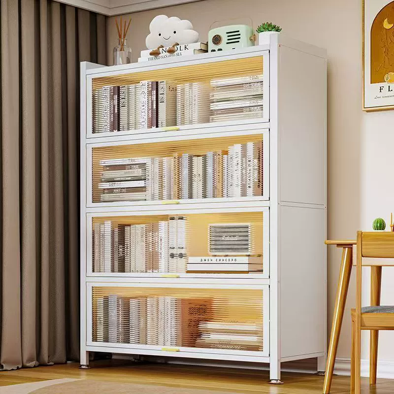Книжная полка, настольная полка для хранения, домашняя гостиная, пылезащитный детский книжный шкаф, напольный шкаф для хранения, встроенный простой витрина