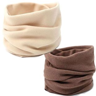 Heating Velvet Velvet Fleece-Lined Thickeneded Neck Warmer Square Windproof and Cold Neck Protector Pure Color Men's and Women's Neck Scarf Autumn and Winter