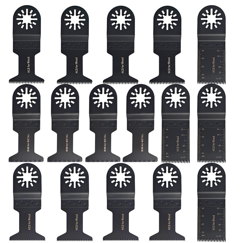 高碳钢短长斜齿木工锯片万用宝配件16件套装万用宝锯片修整机工具