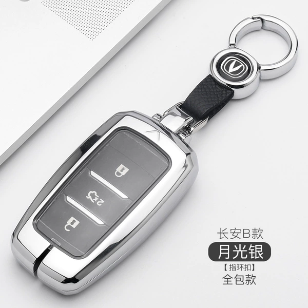 (Key -all -inclusive) B Moonlight silver+ring buckle