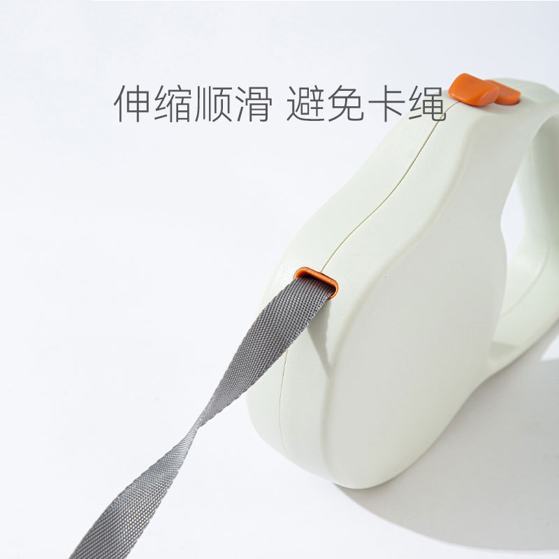 Perro de color sólido simple cuerda de tracción automática perros medianos y pequeños perro retráctil automático cuerda para caminar Cadena de perro salida suministros para mascotas