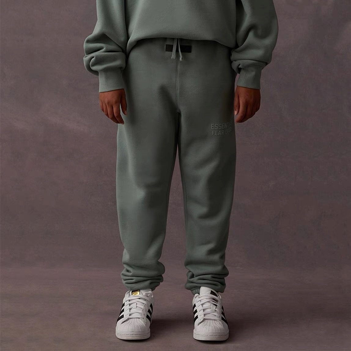 Cruzadas de Europa y América versión correcta ESENCIALES marca de moda suéter de terciopelo fino de los hombres de niebla suéter de la capa caliente-venta Sudadera con capucha