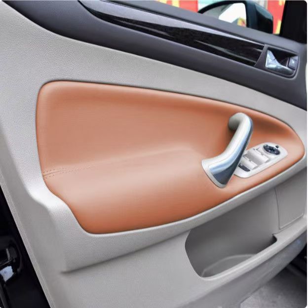 Suitable for 2007-2011 Mondeo Car Door Panel Covers, Interior Leather Door Lining Upgrade and Renovation, Made of Microfiber Material