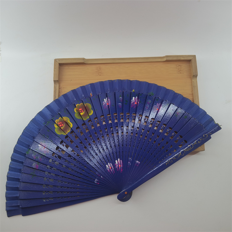 70g Weight Fan Home Textiles & Decor Type Wood Material Flower Pattern All Seasons Season Elegant Style Elegant Flower Wood Fan 18