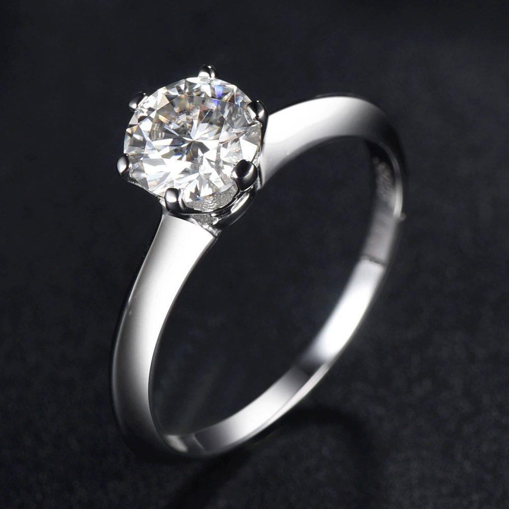 通琳 Classic ring with stone, fashionable accessory, wedding ring, silver 925 sample, Korean style