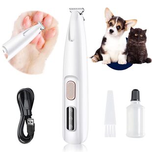 Cross-border Pet Shaving Waterproof Wide Cutter LED Electric Cutter Cat Dog Ear Eye Cat Shaving Foot Hair Artifact