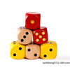 Hot -selling points Dice Dice Dice Children's Teaching Appaders Wooden Dice Game Accessories Seose 30mm