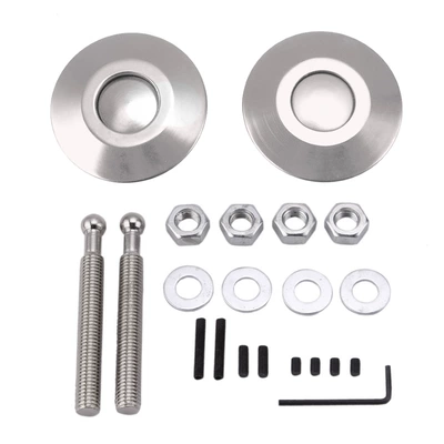 Aluminum Alloy Hood Lock – Other Car Modifications - silver