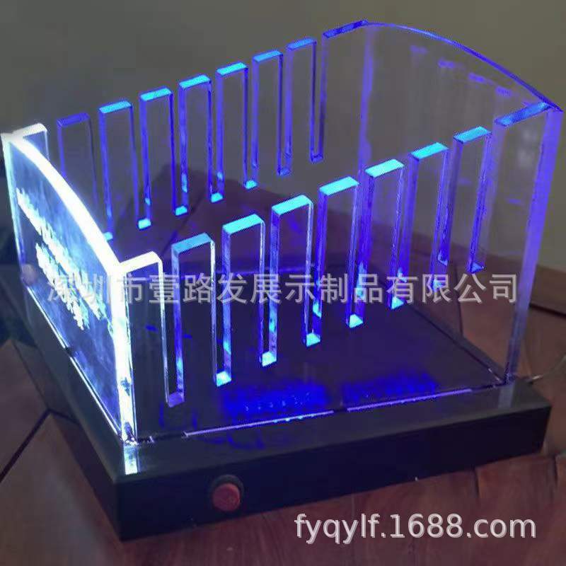 供应亚克力汽车漆面膜隐形车衣太阳膜隔热膜测试展示架展示柜灯箱