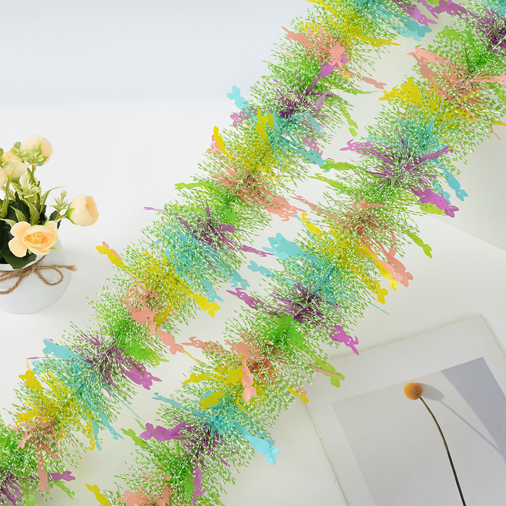 Transfronterizos Amazon Easter Egg Decoration Party Stripes Disposición de Fiesta de Ficha