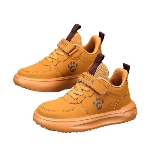 Children's Shoes 6-12 Years Old New Fall Leather Fashion Boys' Sports Shoes for Older Children Outdoor Travel Shoes