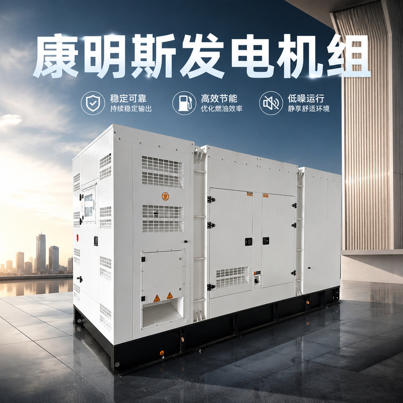 Cummins diesel generator set, backup power supply for construction projects, emergency power supply for hotels, hospitals, and mines
