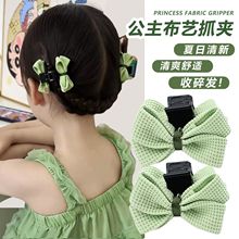 3-6岁小女孩布艺抓夹幼儿宝宝可爱蝴蝶结儿童女童发卡发夹头饰花