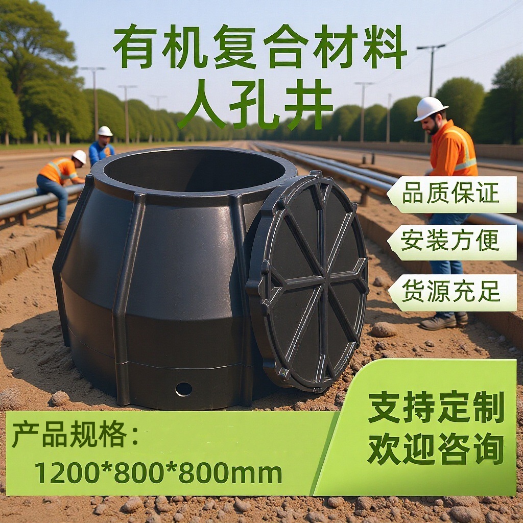 井兴牌玻璃钢人孔井埋地型通讯手孔中石油油气管线人孔井生产厂家