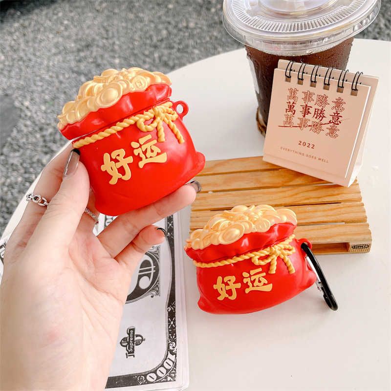 Lucky Lucky Bag AirPods pro for Apple Bluetooth wireless 1/2/3 generation earphone cover cartoon silicone cute