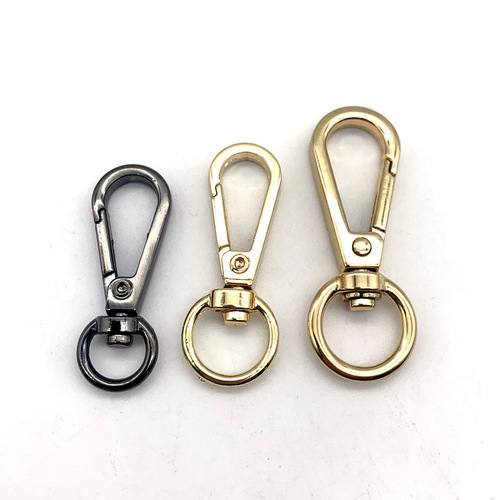 Guangzhou source luggage hardware accessories zinc alloy dog ​​buckle die-cast large plate buckle multi-size color pet hook buckle