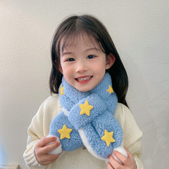 Children's Plush Scarf Autumn and Winter Cartoon Cute Baby Animal Trendy Baby Girl Boy Warm Neck Gaiter Winter