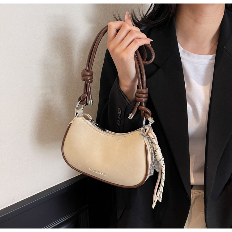 French niche quality handbag, women's bag, Spring 2025 new underarm bag, simple and versatile commuter crossbody bag undefined
