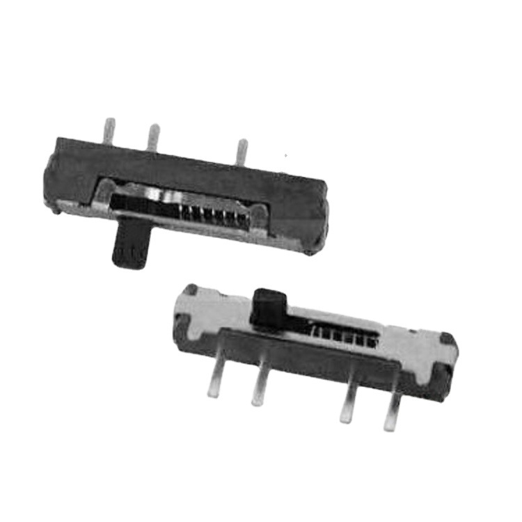 耐温贴片拨动开关复位  复位式迷你滑动开关 自复位拨动开关侧拨