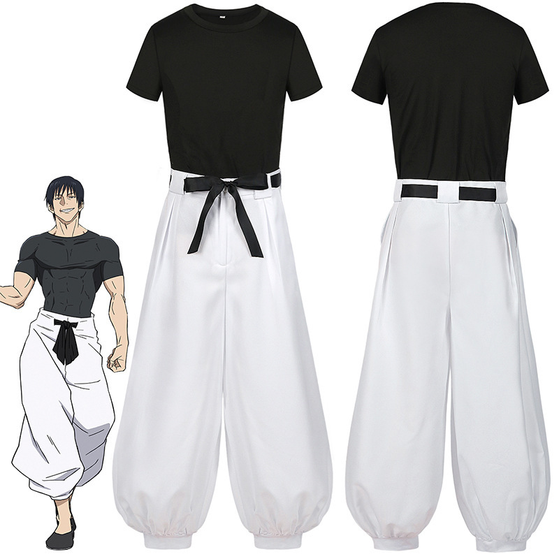 Cursed Battle Cosplay Costume Fushiguro Shigeru 2D Anime Clothes Cosplay Costume Set Male Costume