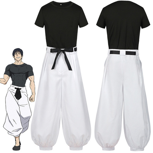 Cursed Battle Cosplay Costume Fushiguro Shigeru 2D Anime Clothes Cosplay Costume Set Male Costume