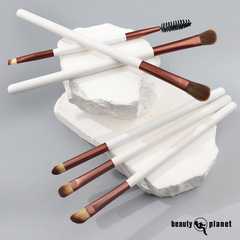 6支眼部化妝刷 木柄眼部化妝刷便攜眼影刷套裝滄州軟毛鼻影 批發